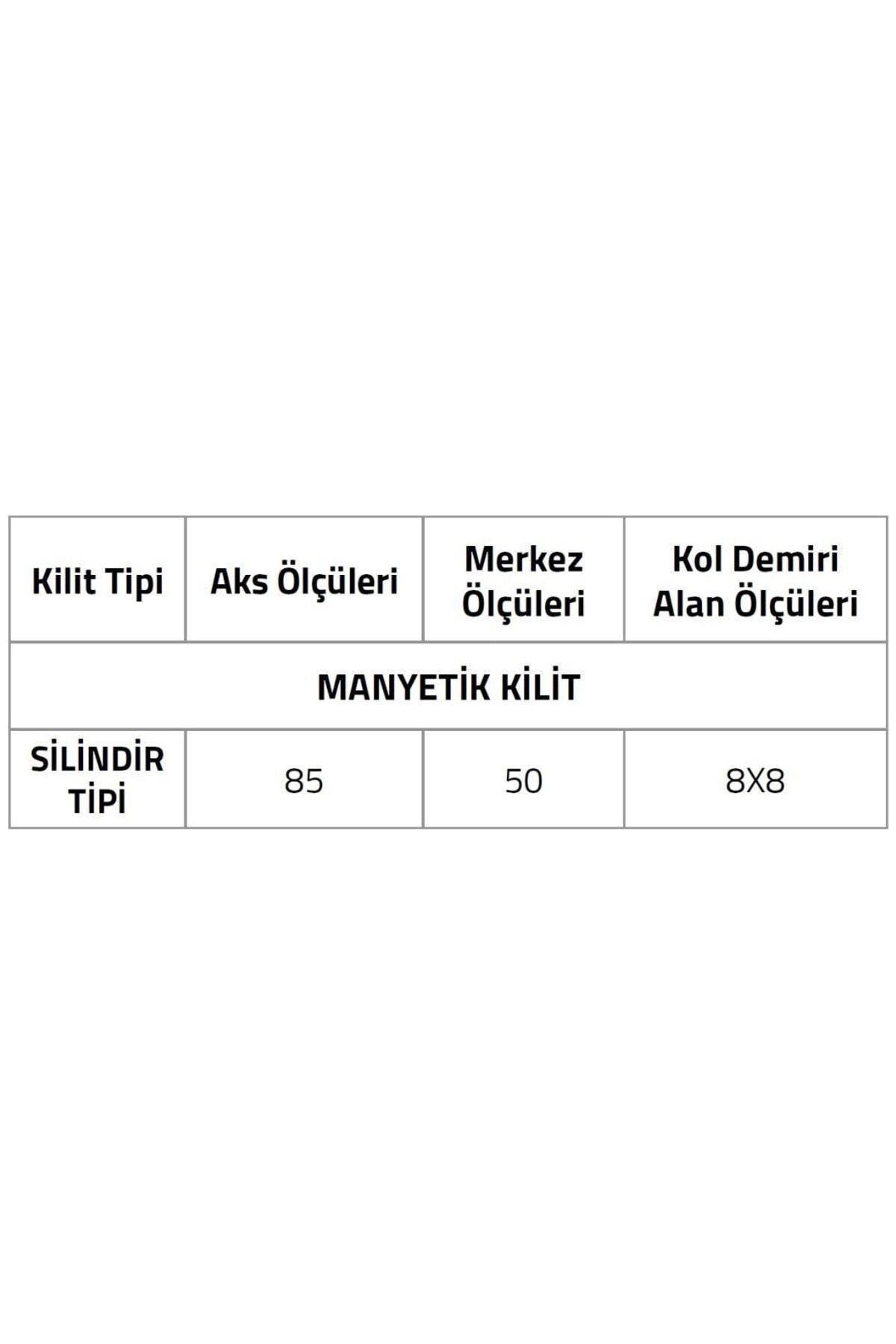 SYSTEM MANYETIK SİLİNDİR TİPİ KİLİT PARLAK KROM