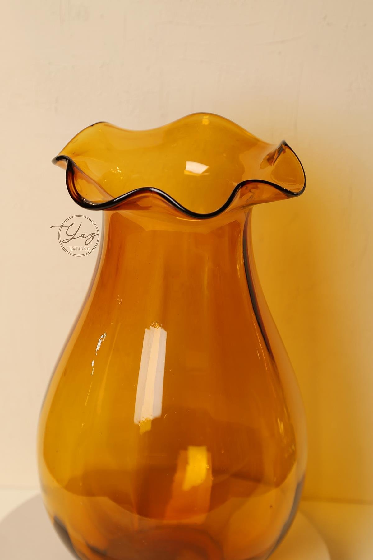 Yaz Home | Cam Vazo Amber XL
