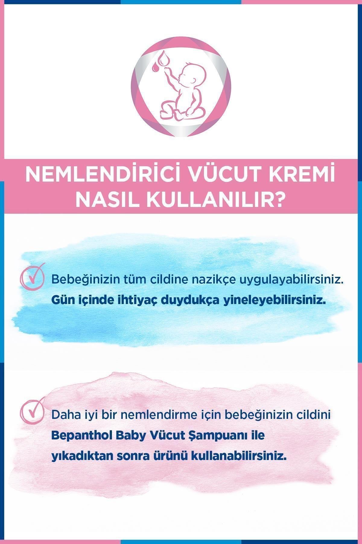 BepantholBaby Nemlendirici Vücut Kremi 200 ml l Provitamin B5 - Uzun Süreli Nemlendirme8699546358861