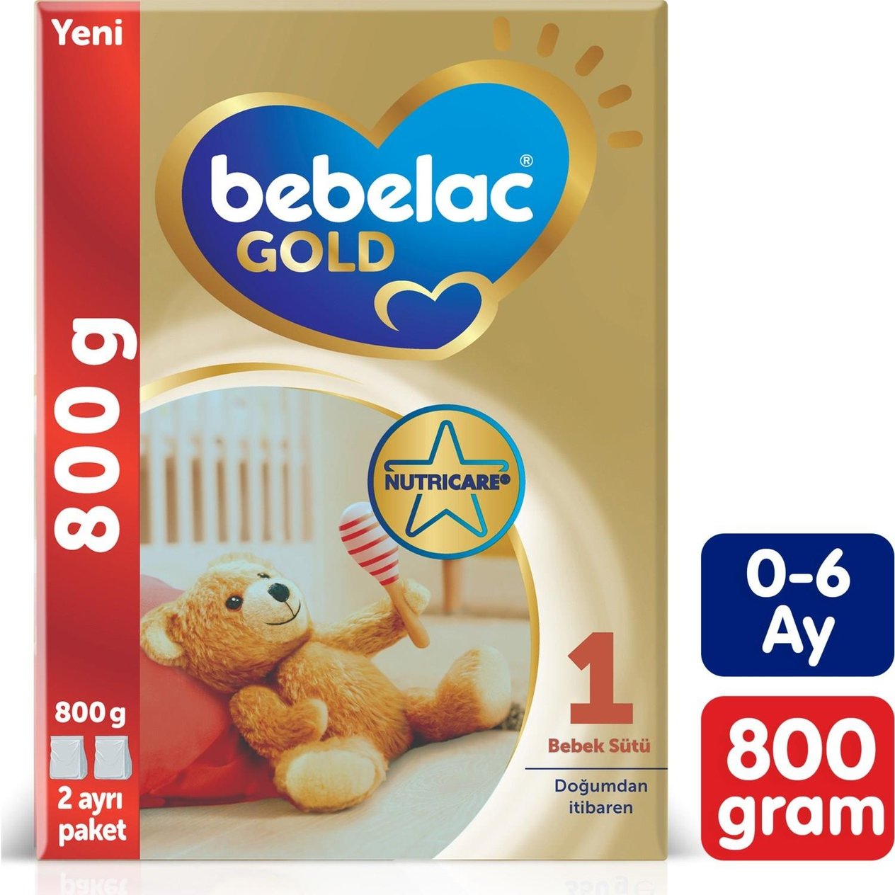 BEBELACBebelac Gold 1 Bebek Sütü Doğumdan itibaren 800 gr8699745023591