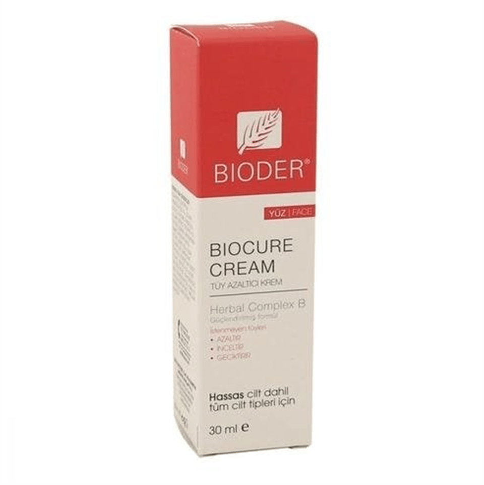Bioder Tüy Azaltıcı Yüz Kremi 30Ml