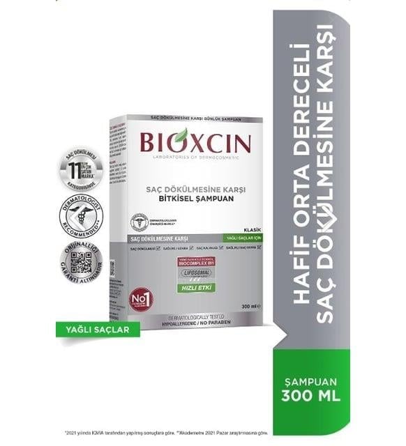 BİOXCİNBioxcin Klasik Yağlı Saçlar Için Şampuan 300 Ml - Genesis Şampuan Dökülme Karşıtı8697432090260