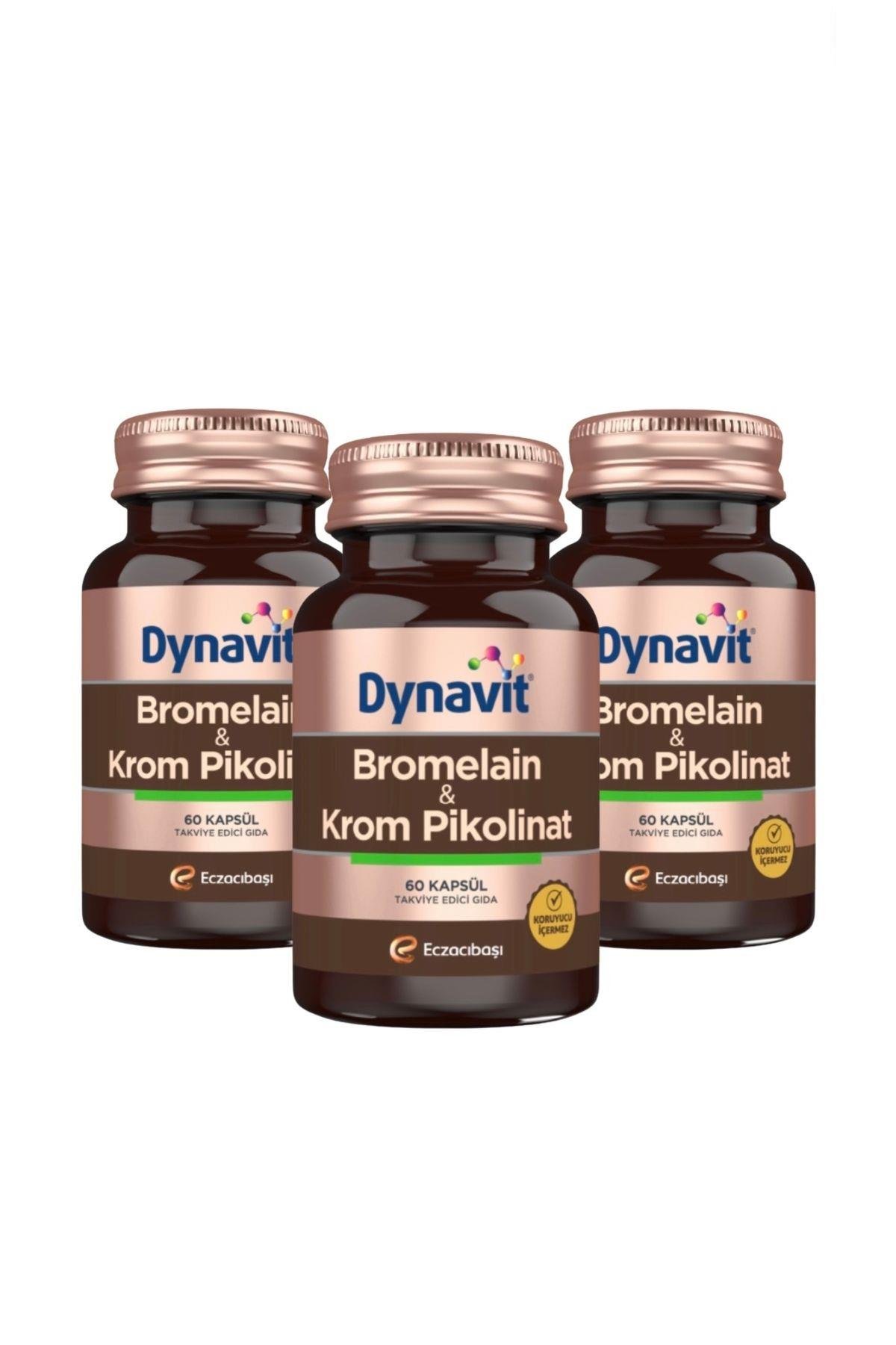 DYNAVİTBromelain Krom Pikolinat 60 Kapsül 3 Adet8699586154959
