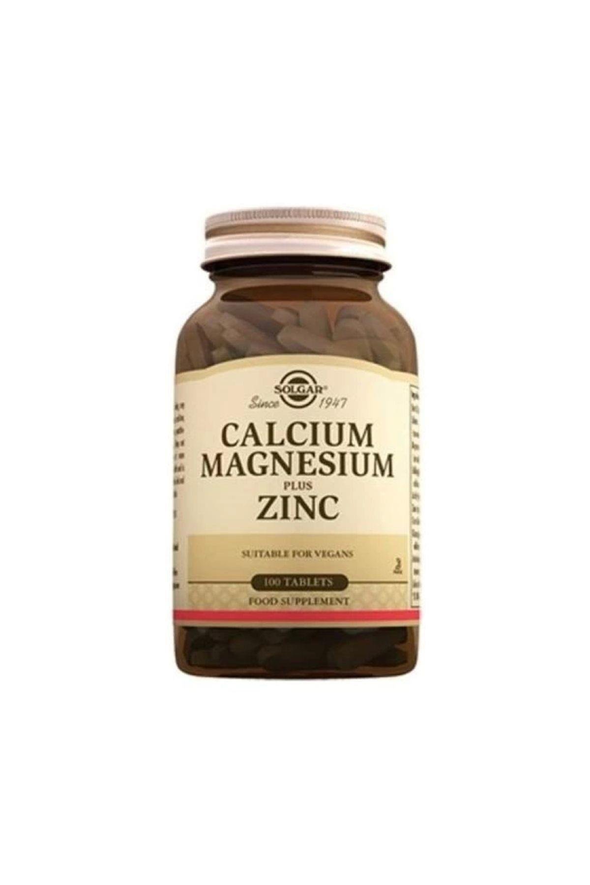 SOLGARCalcium Magnesium Plus Zinc 100 Tablet033984005204
