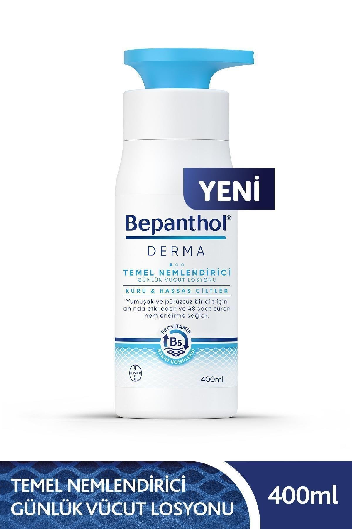 BepantholDerma Temel Nemlendirici Günlük Vücut Losyonu 400 ml L Kuru Ve Hassas Ciltler8699546485260