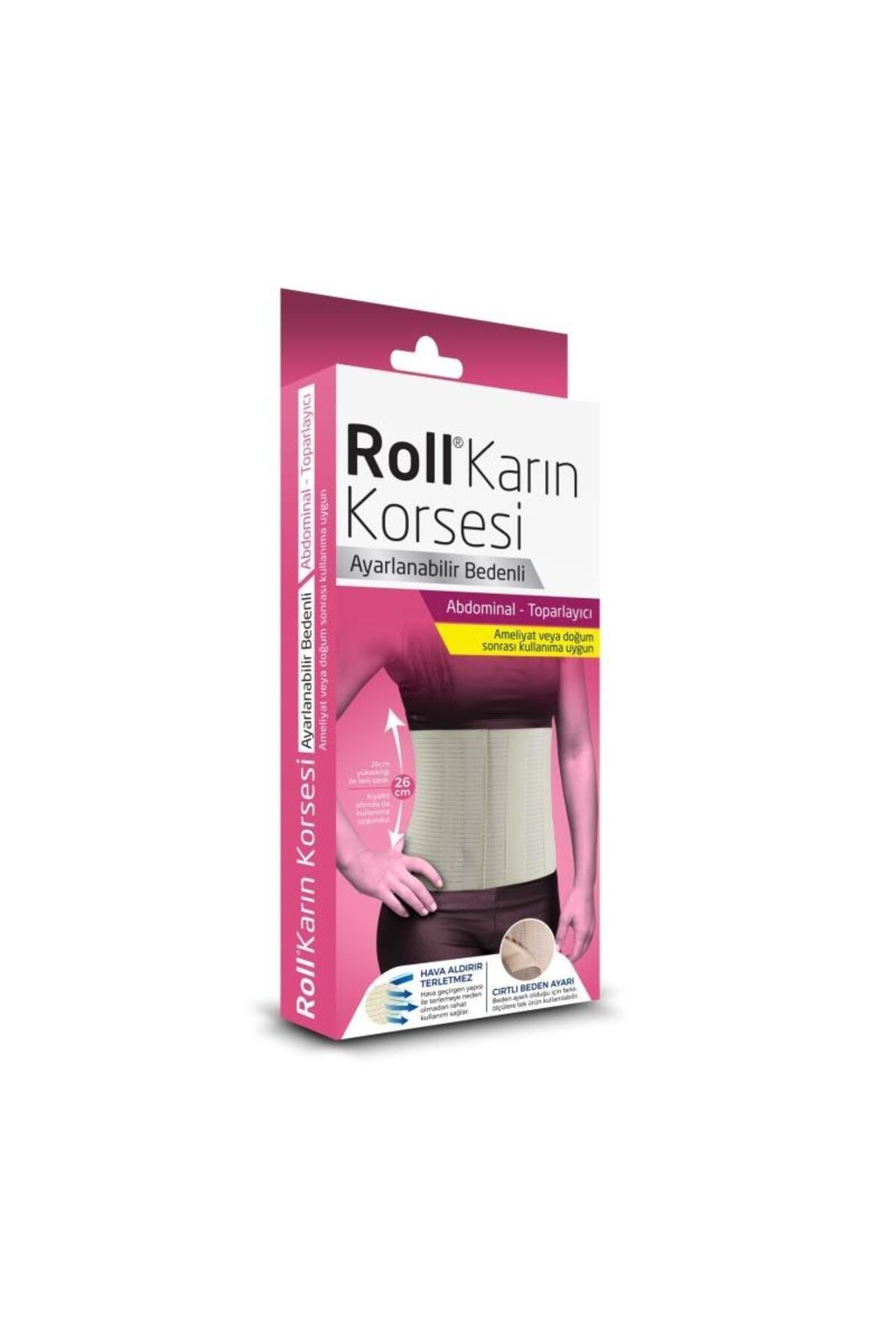 ROLLDoğum Sonrası Karın Korsesi Toparlayıcı Ayarlanabilir Bedenli Hamilelik Gebelik Sonrası8699592820817
