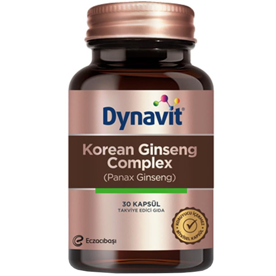 Dynavit Korean Ginseng Complex Takviye Edici Gıda 30 Kapsül