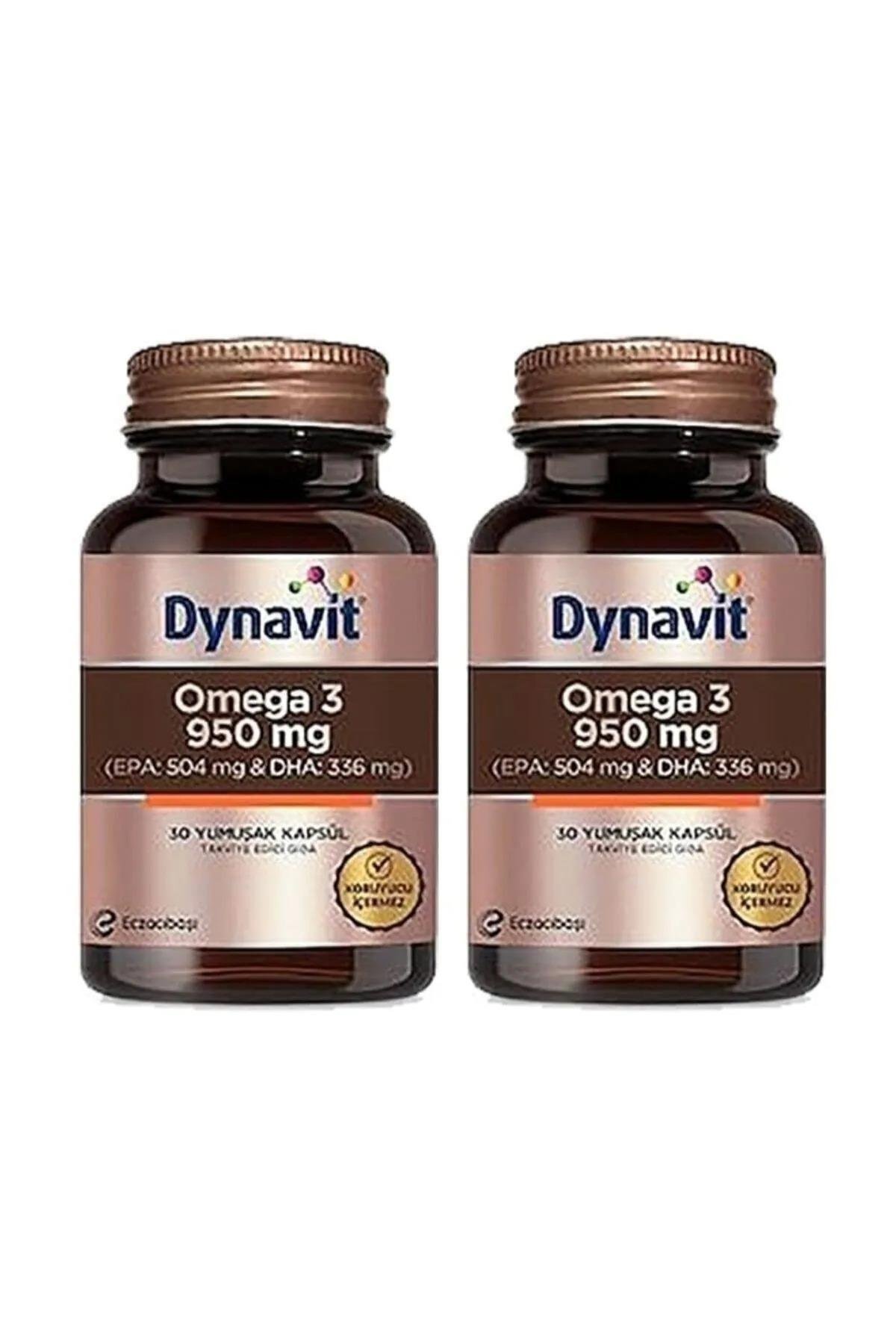 DYNAVİTDynavit Omega 3 950 mg Yumuşak Kapsül 30 lu x 2 Adet8699586193552