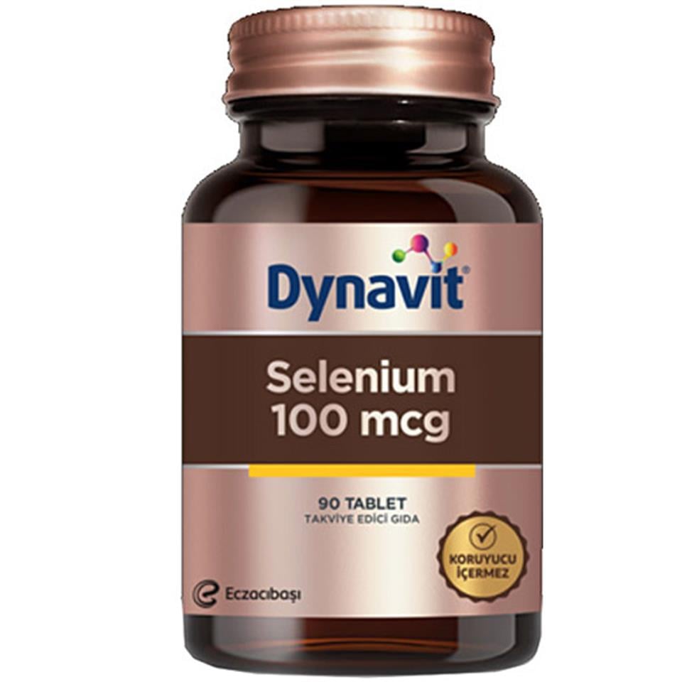 Dynavit Selenium 100 mcg Takviye Edici Gıda 90 Tablet