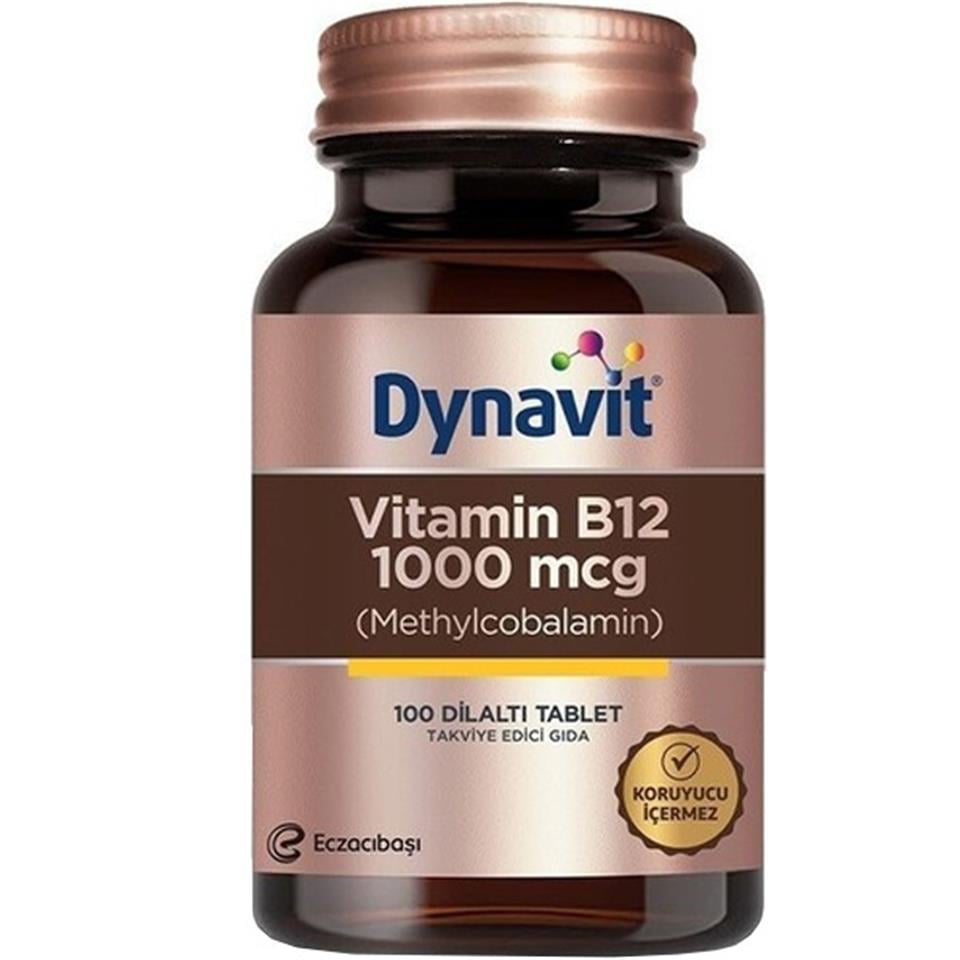Dynavit Vitamin B12 1000 mcg Takviye Edici Gıda 100 Tablet