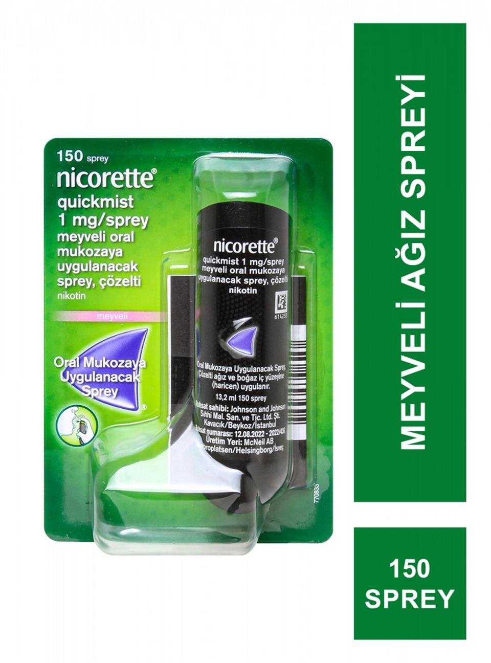 JOHNSON&JOHNSONJohnson&Johnson Nicorette Sprey Meyveli 1 Mg Uzun Süren Etki8683873452453