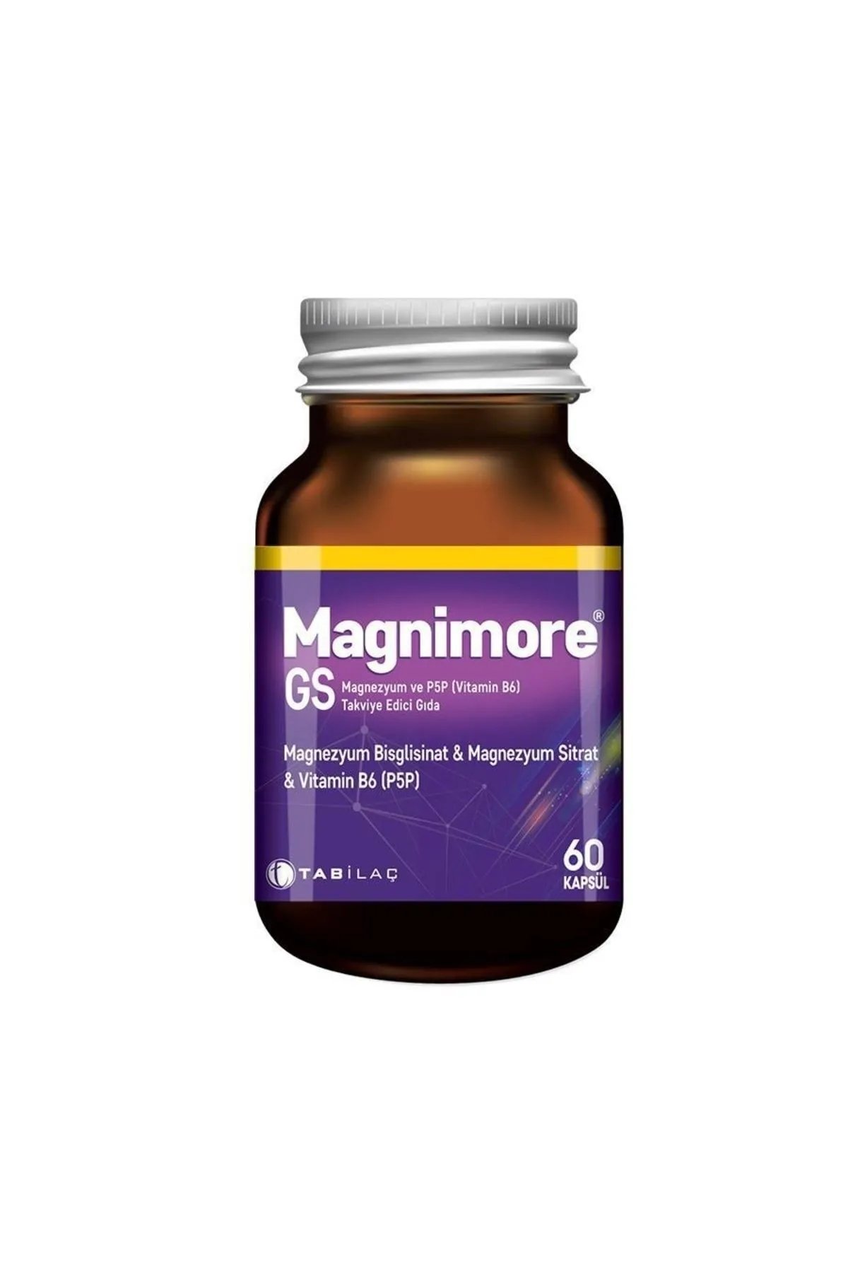 MagnimoreMagnimore Gs Magnezyum Ve P5p Vitamin B6 60 Kapsül8680133001635
