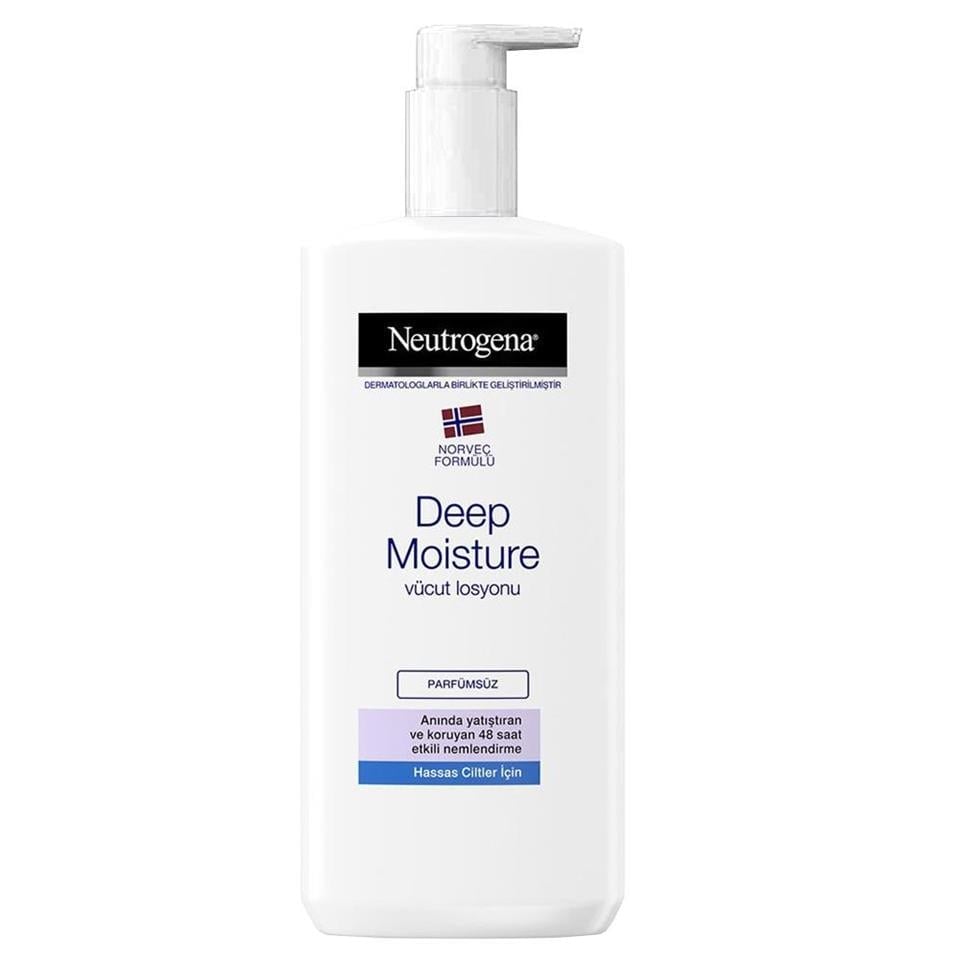 Neutrogena Deep Moisture Vücut Losyonu Parfümsüz Hassas Ciltler 400 ml