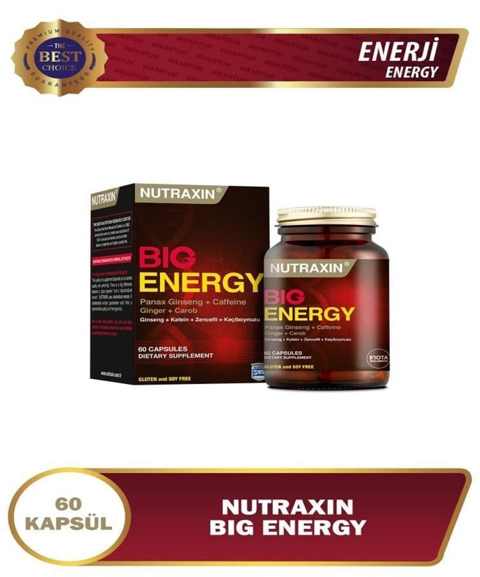 Nutraxin Big Energy - Takviye Edici Gıda 60 Kapsül