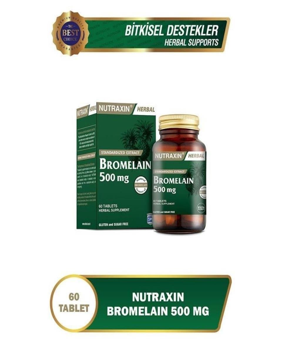Nutraxin Herbal Bromelain 500 Mg Ananas 60 Tablet