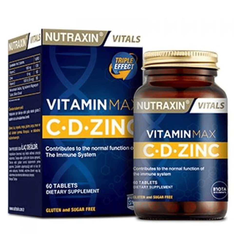 Nutraxin Vitamin Max C-D-Zinc 60 Tablet