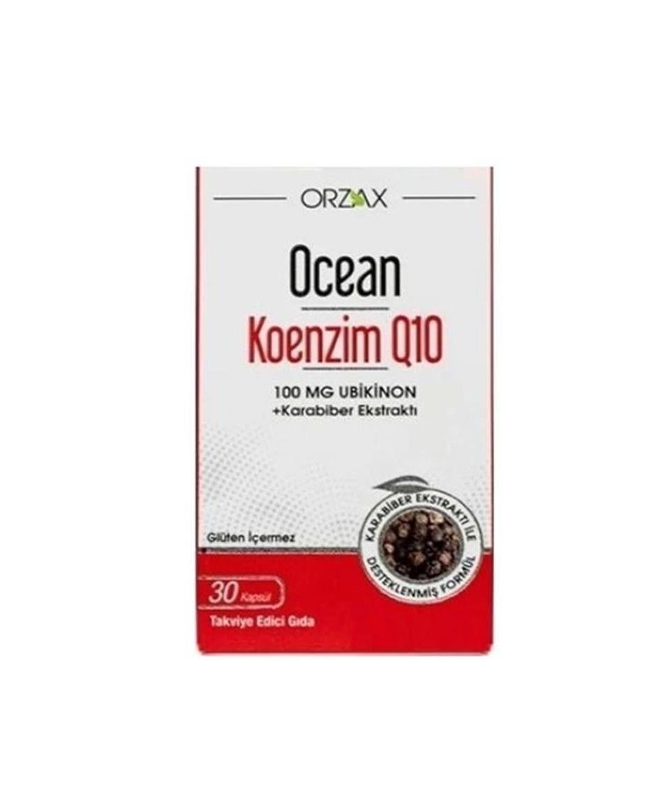 Ocean Koenzim Q10 100 mg Ubikinon 30 Kapsül