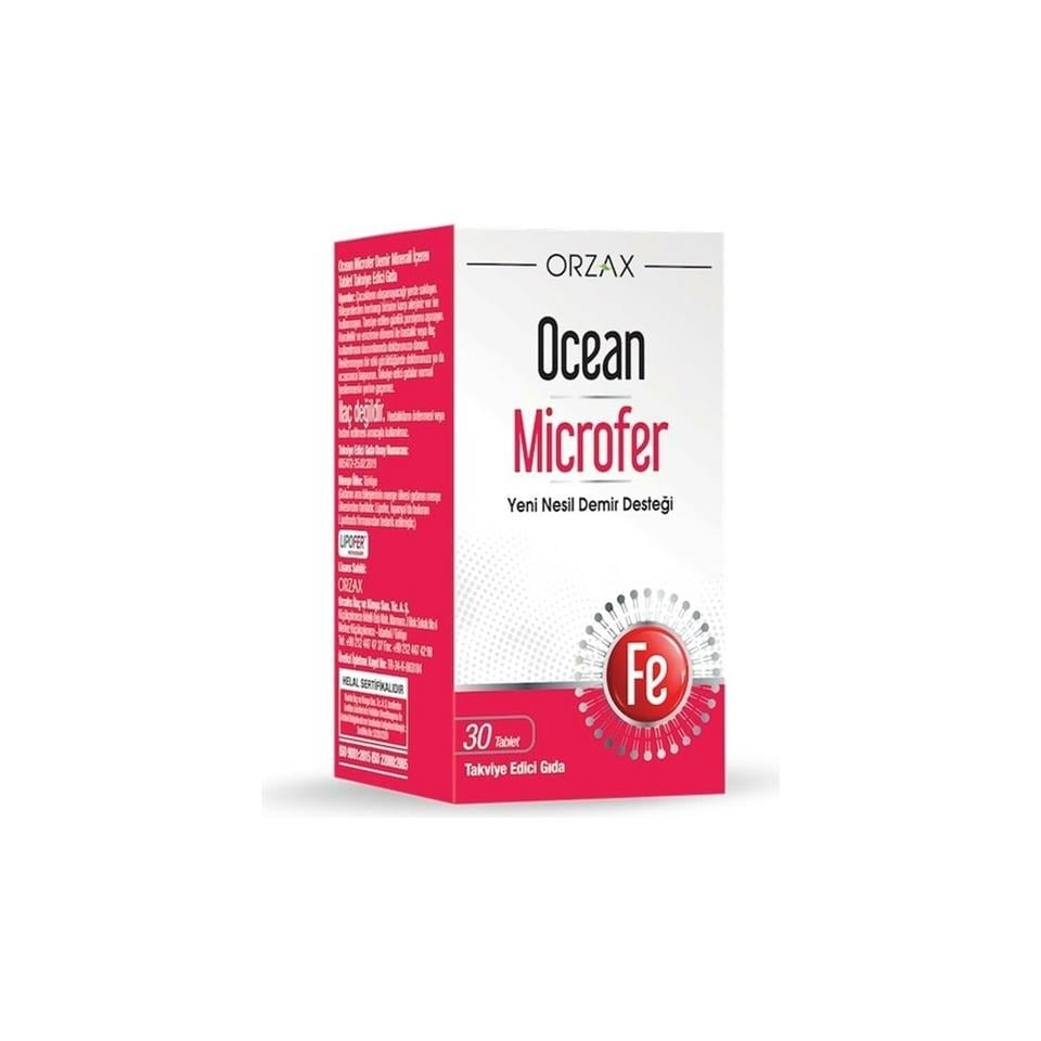 Ocean Microfer Takviye Edici Gıda 30 Tablet