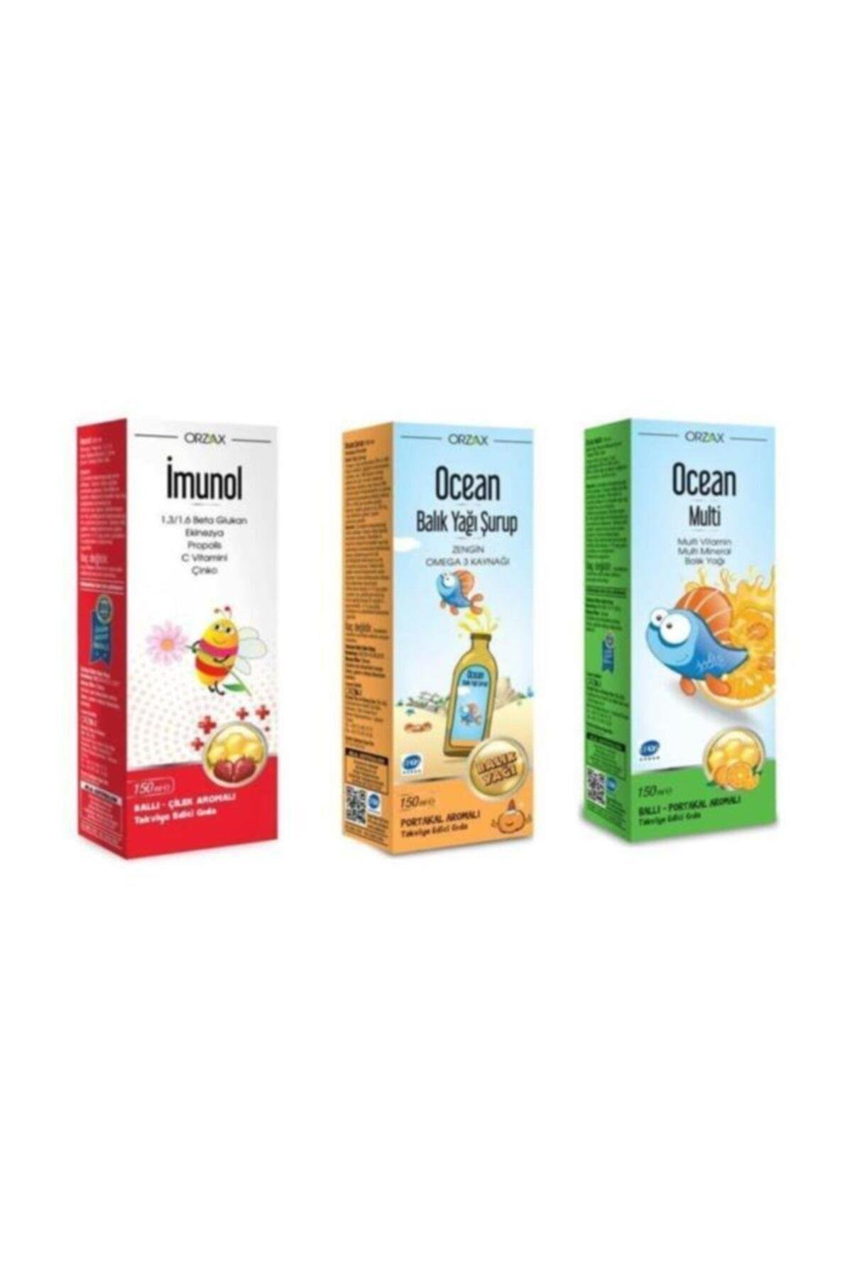 İmunolOcean Portakal Balık Yağı Şurup+ Multi Şurup+ Imunol Şurup8697595870617
