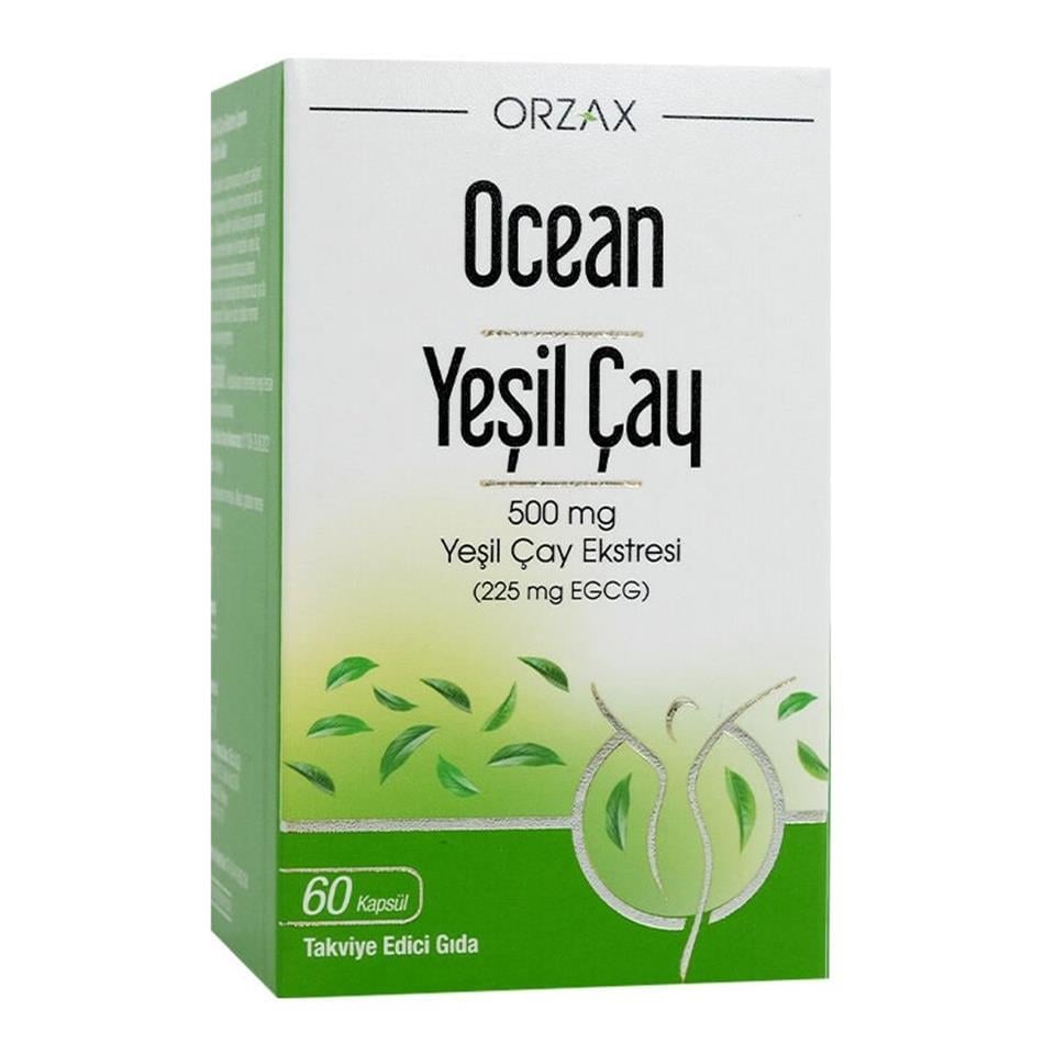 Ocean Yeşil Çay (Green Tea) Takviye Edici Gıda 60 Kapsül