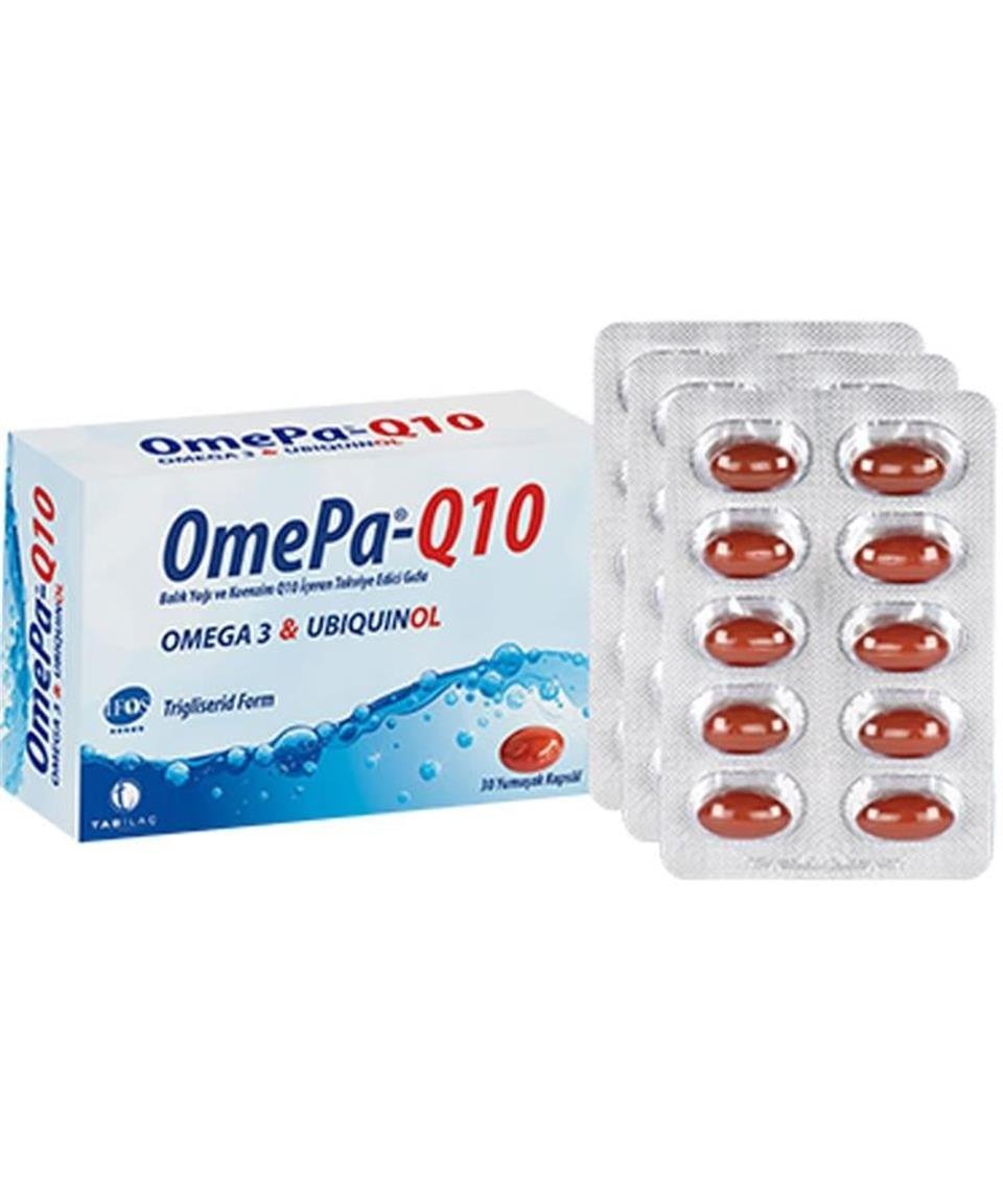 Omepa Q10 Omega3 Ubiquinol Balık Yağı 30 Kapsül