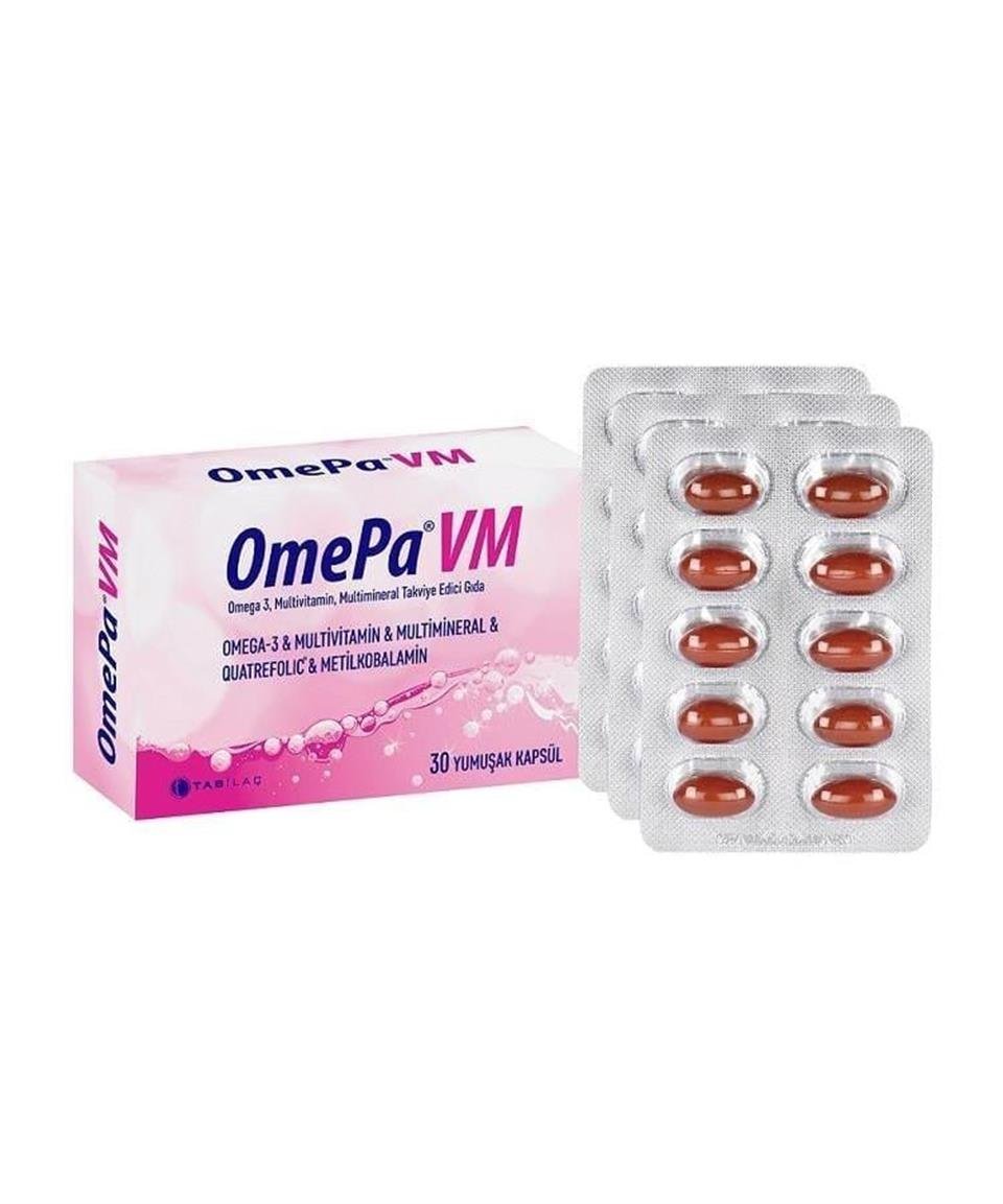 OmePa Vm Takviye Edici Gıda 30 Yumuşak Kapsül