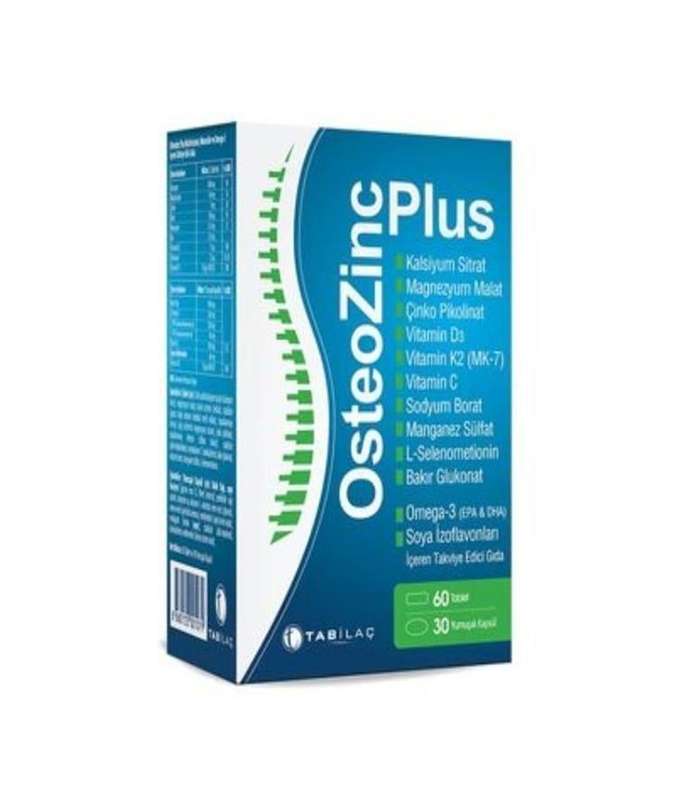 Osteozinc Plus 30 Yumuşak Kapsül 60 Tablet