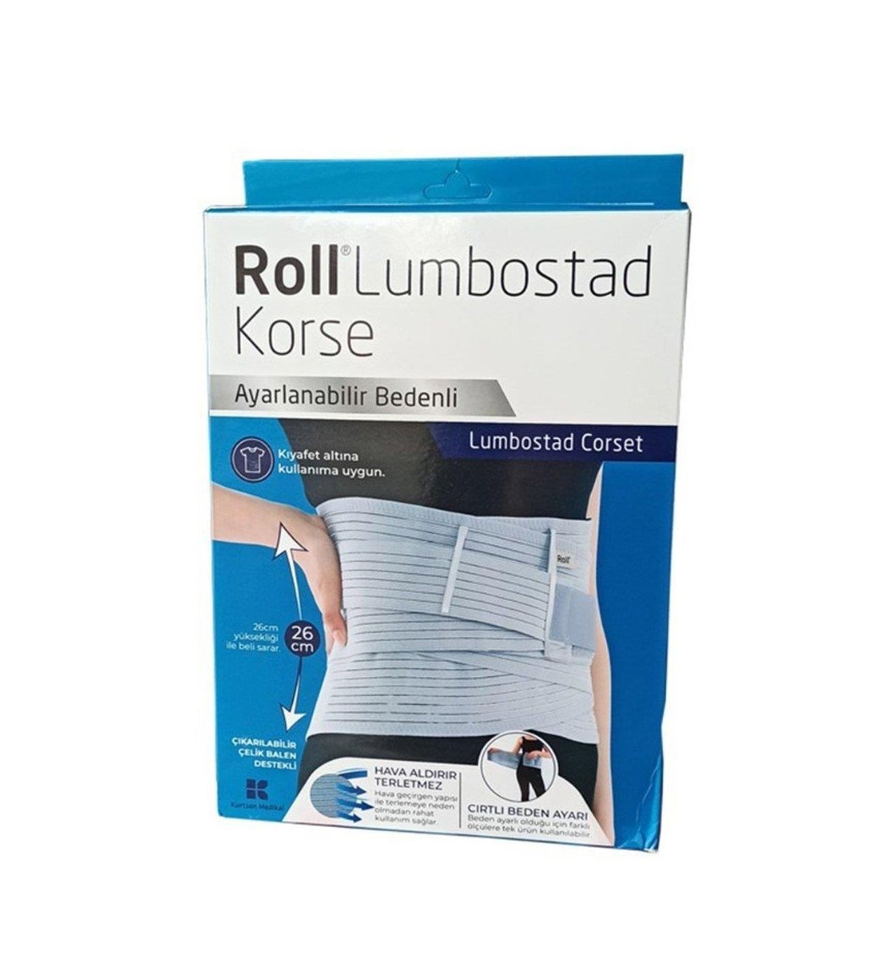 KURTSAN MEDİKALRoll Lumbostad Korse Ayarlanabilir Bedenli8699592822118