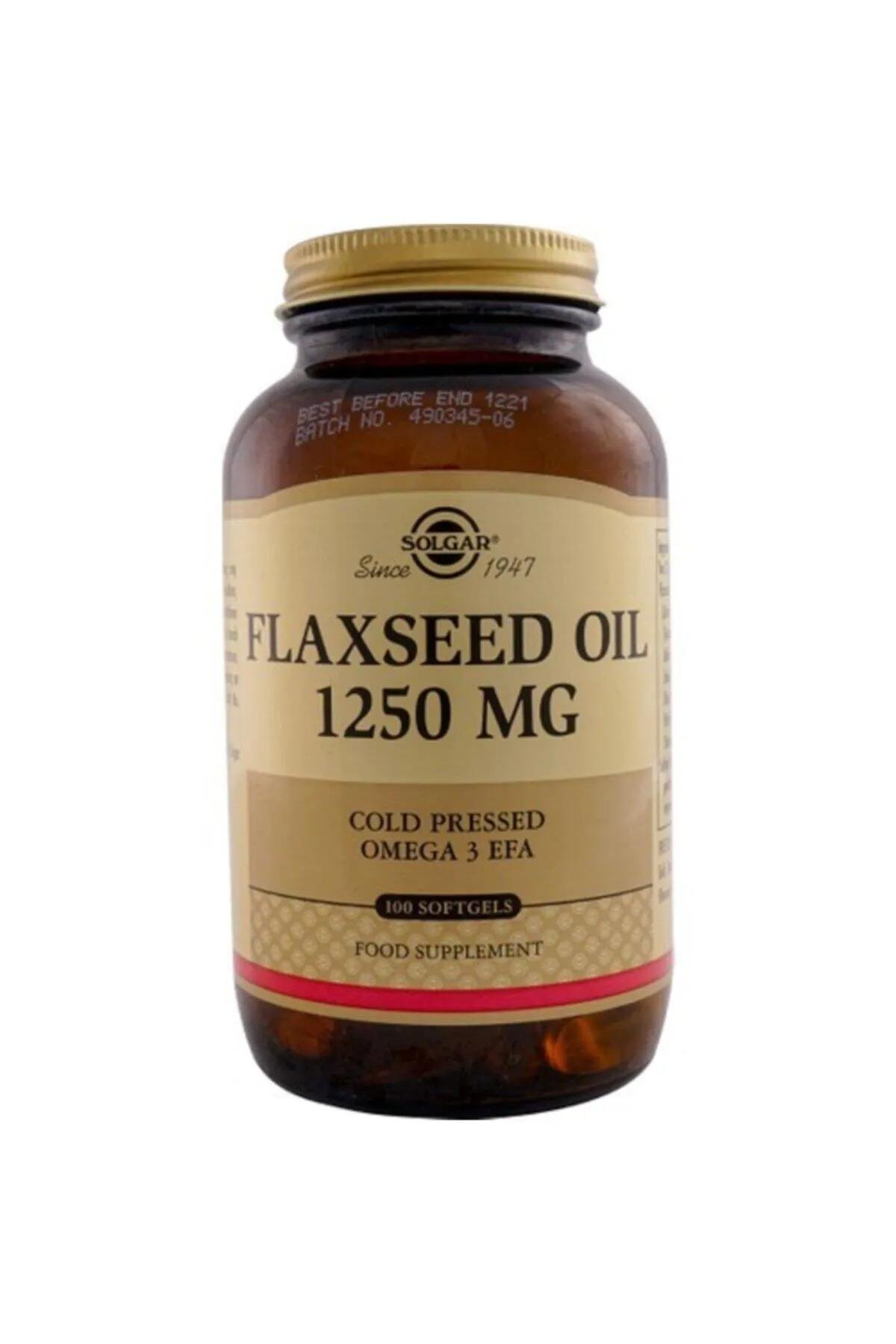 SOLGARSolgar Flaxseed Oil 1250 Mg 100 Kapsü033984010703