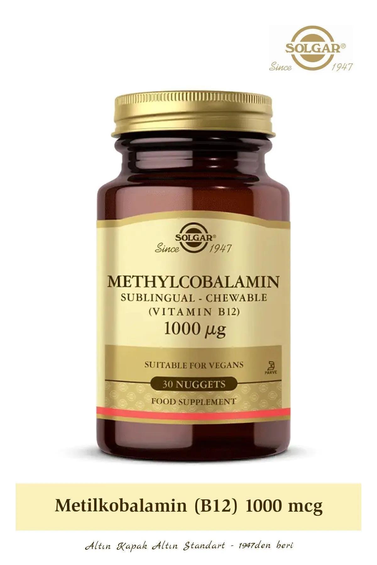 SOLGARSolgar Methylcobalamin (b12) 1000 Mcg 30 Dilaltı Tablet033984019508