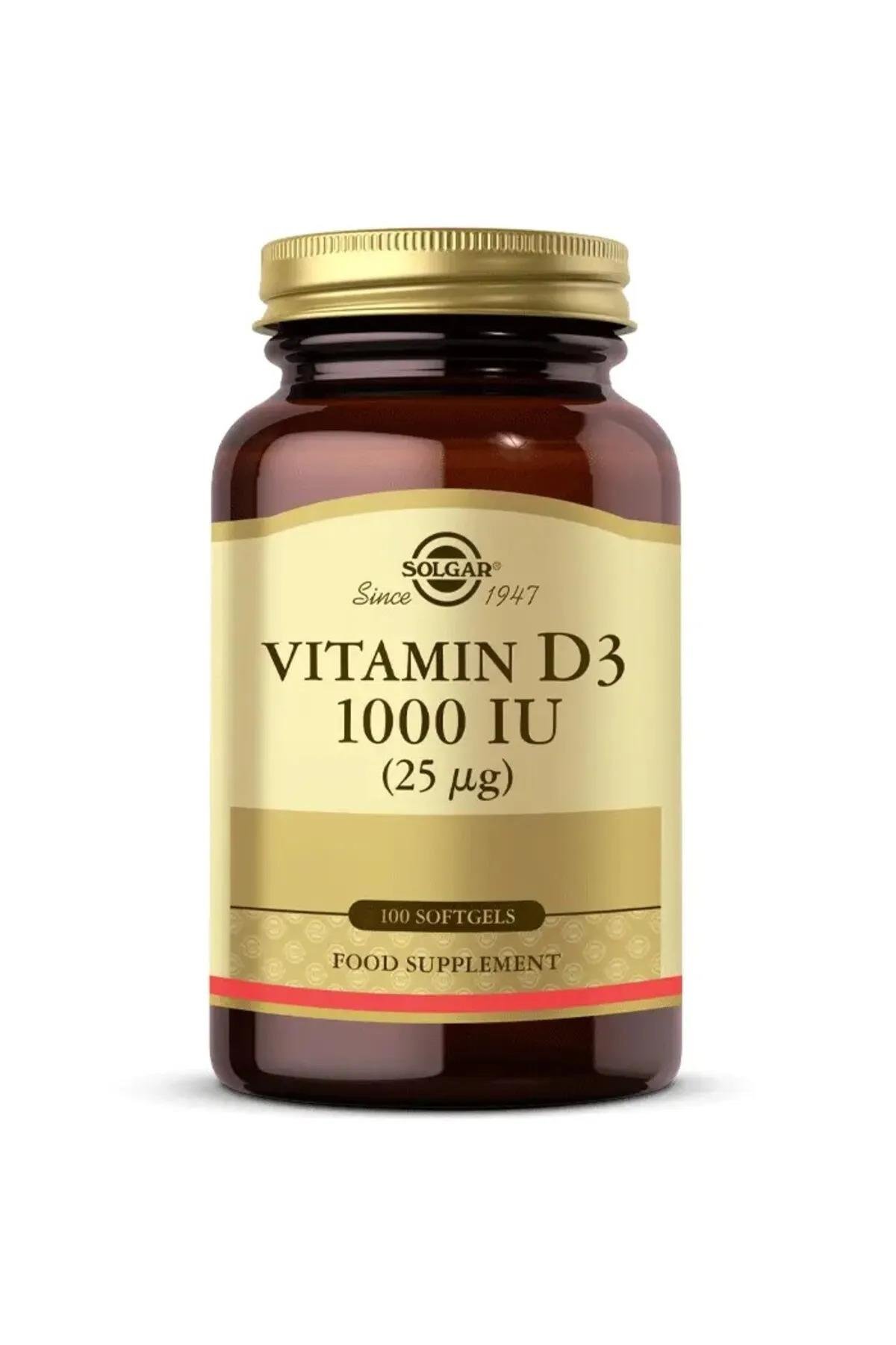 SOLGARSolgar Vitamin D3 1000ıu 100 Kapsül033984009677
