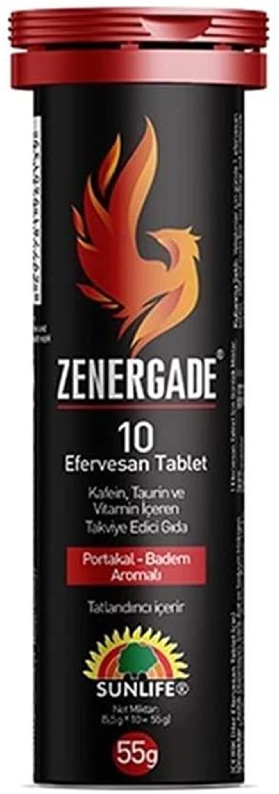 SUNLIFESunlıfe Zenergade 10 Efervesan Tablet Portakal – Badem Aromalı8697781960139