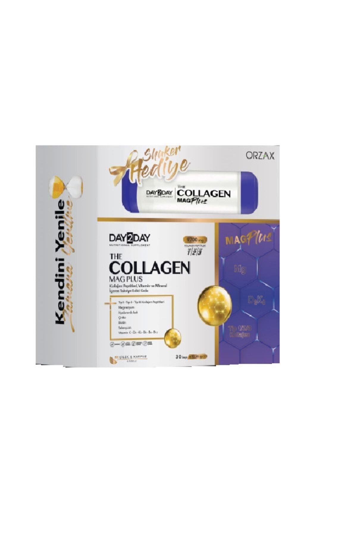 DAY2DAYThe Collagen Mag Plus 30 Saşe Shaker Hediye8697595876268