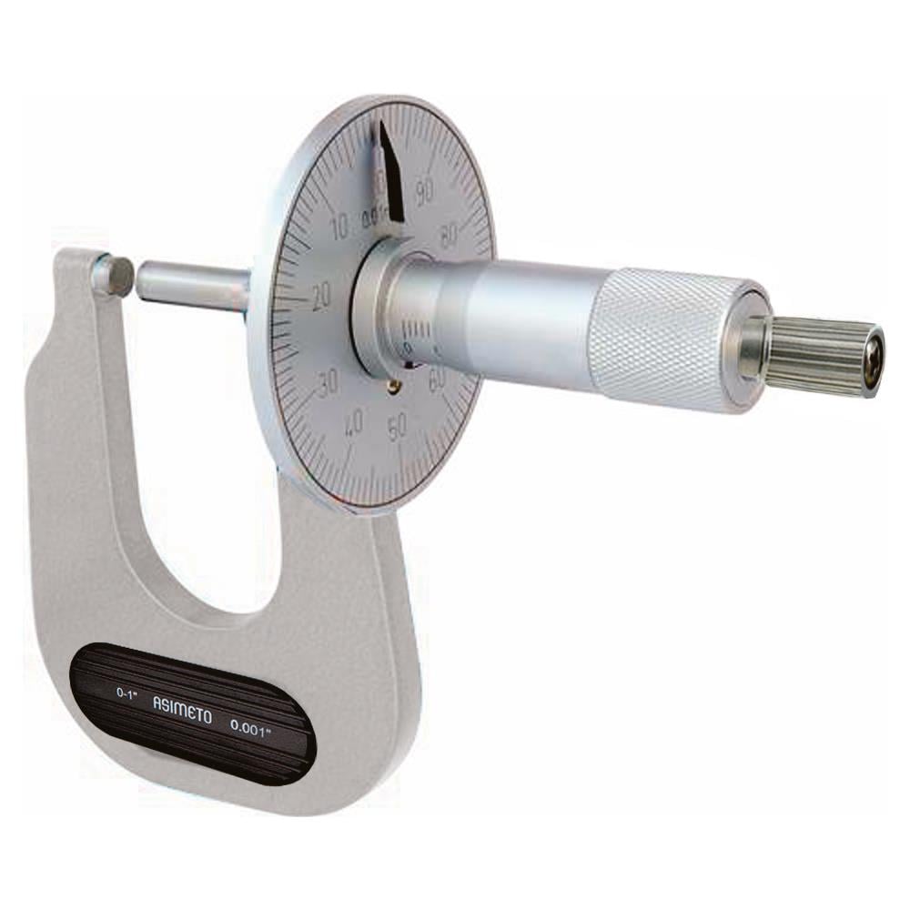 Asimeto 0-15mmx0,01 Sac Mekanik Mikrometre