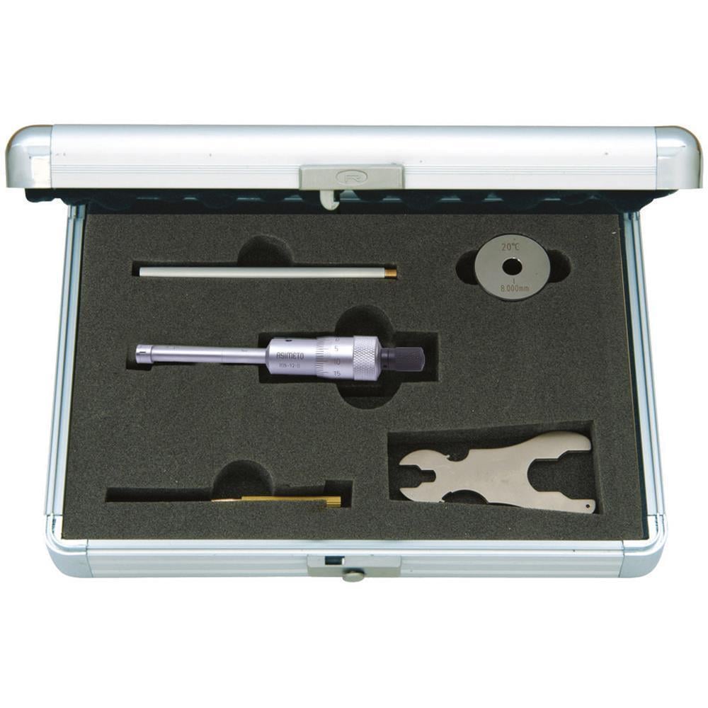 Asimeto 2-2,5mmx0,001 İki Ve Üç Nokta Temaslı İç Çap Mekanik Mikrometre (2-12mm)