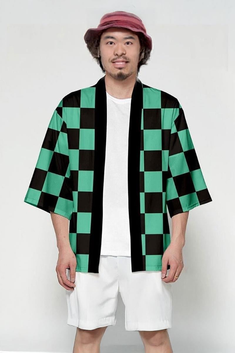 Anime Demon Slayer: Kimetsu No Yaiba Tanjiro Unisex Kimono