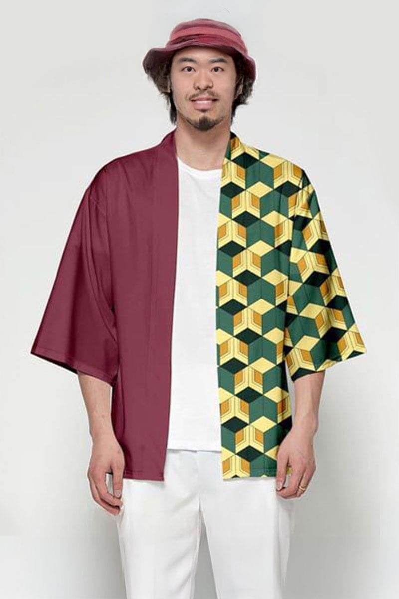 Anime Demon Slayer: Kimetsu No Yaiba Tomioka Giyu Unisex Kimono