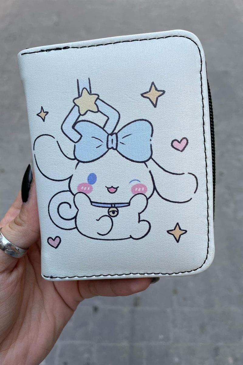 Anime Sanrio Cinnamoroll Happy Kısa Cüzdan