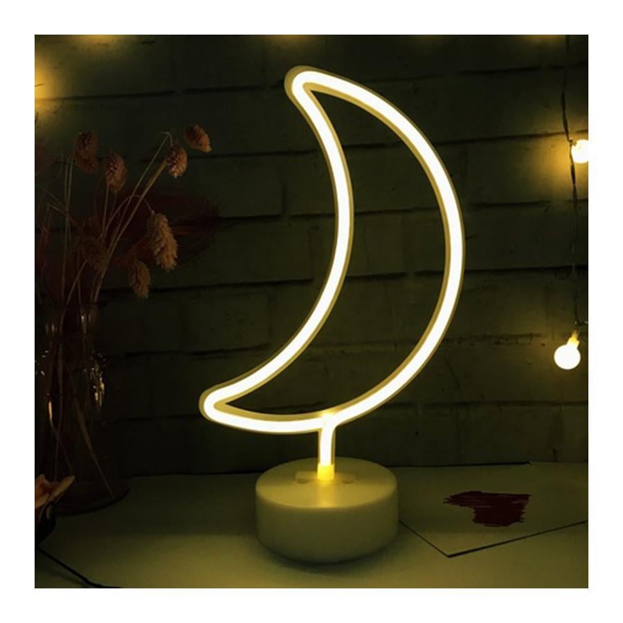 Ay Şeklinde Neon Gece Lambası