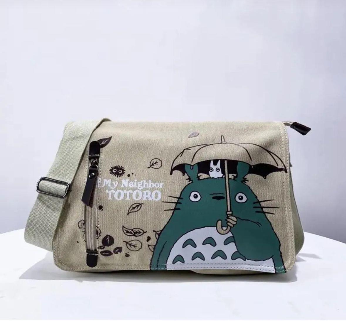 Bej My Neighbor Totoro 3 Bölmeli Postacı Çanta