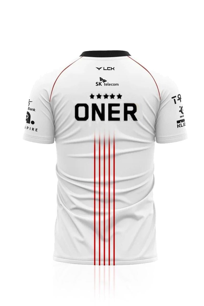 Beyaz Oner 2024 T1 Championship Team Jersey E-sports Forma Unisex T-shirt