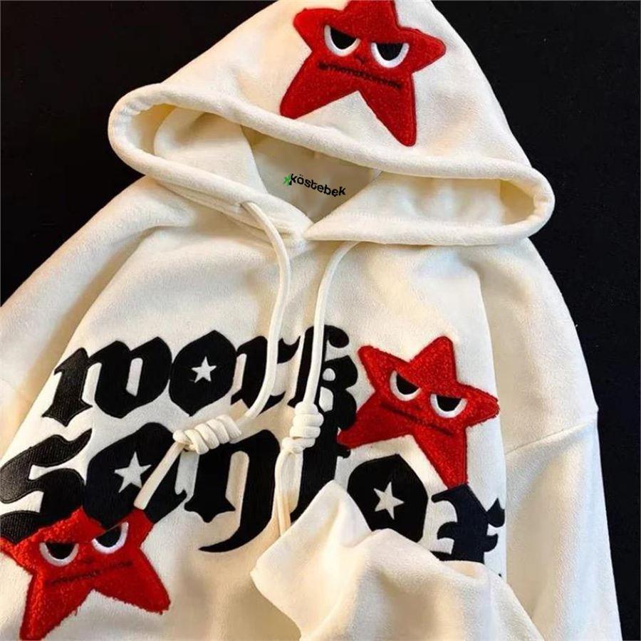 Beyaz Rock Sanfox (Unisex) Kapüşonlu Sweatshirt