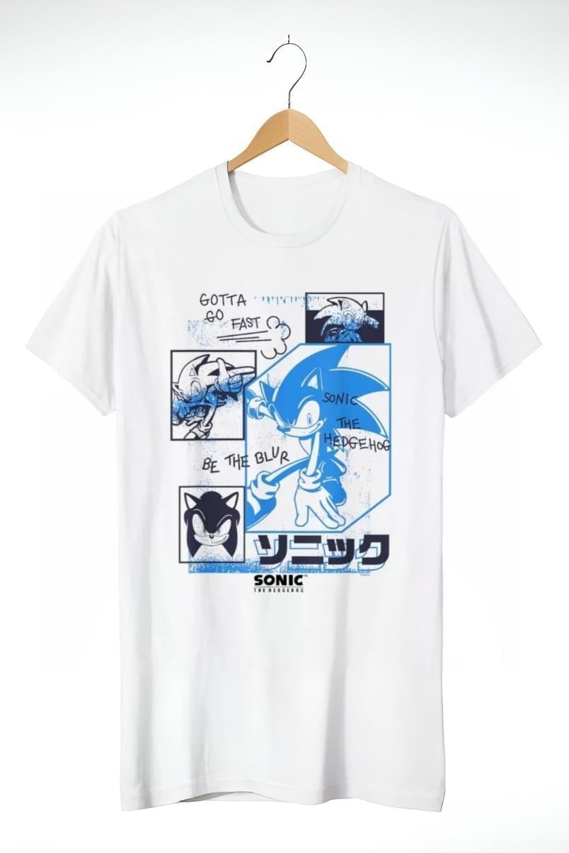 Beyaz Sonic Gotta Go Fast Unisex T-shirt