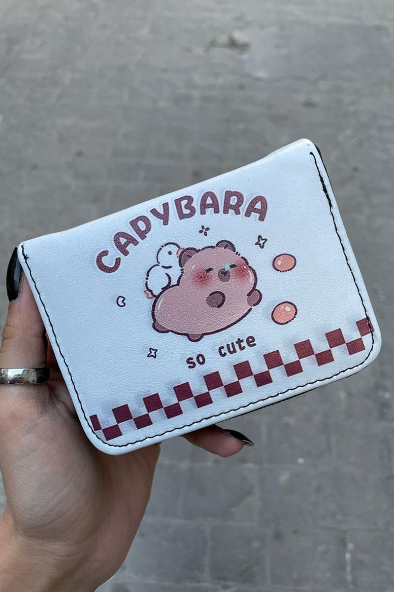 Capy Bara So Cute Kısa Cüzdan