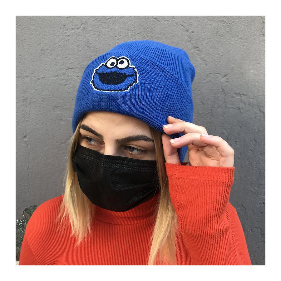 Cookie Monster Face Mavi Bere