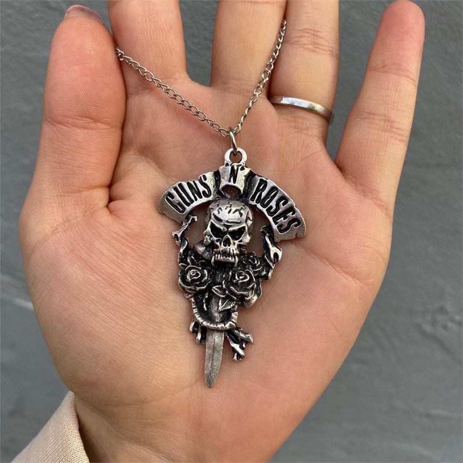 Guns N Roses Dagger Kolye 