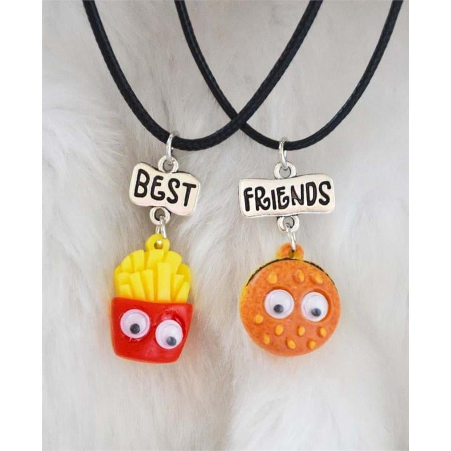 Hamburger Ve Patates Best Friends Kolye