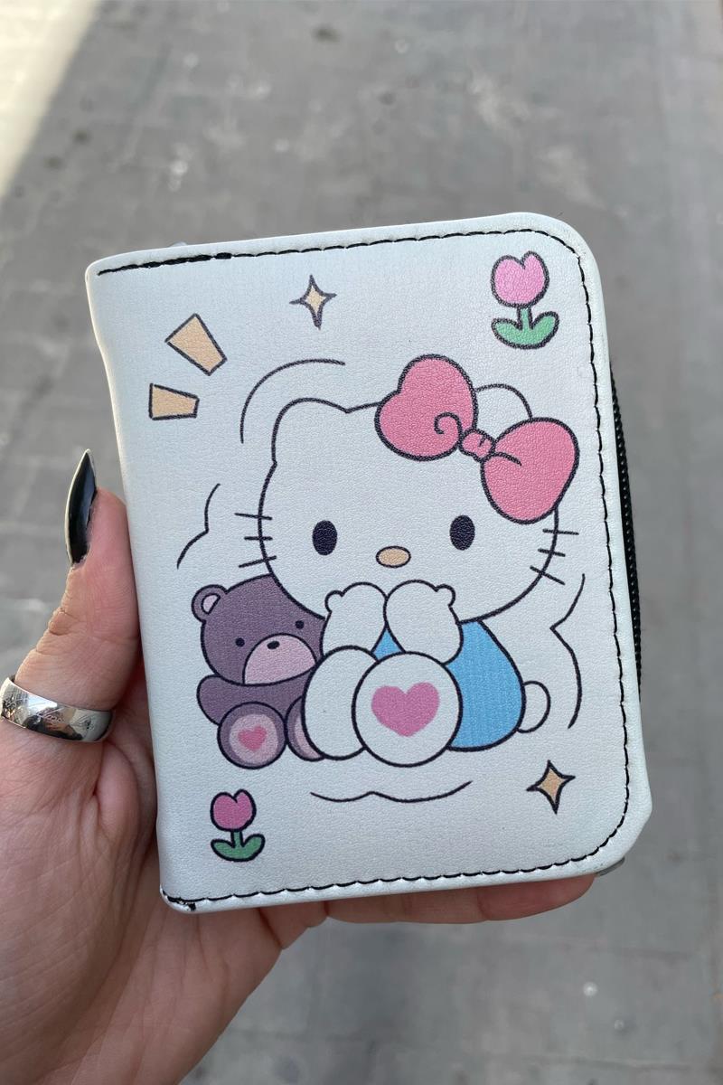 Hello Kitty Tulip Bear Kısa Cüzdan