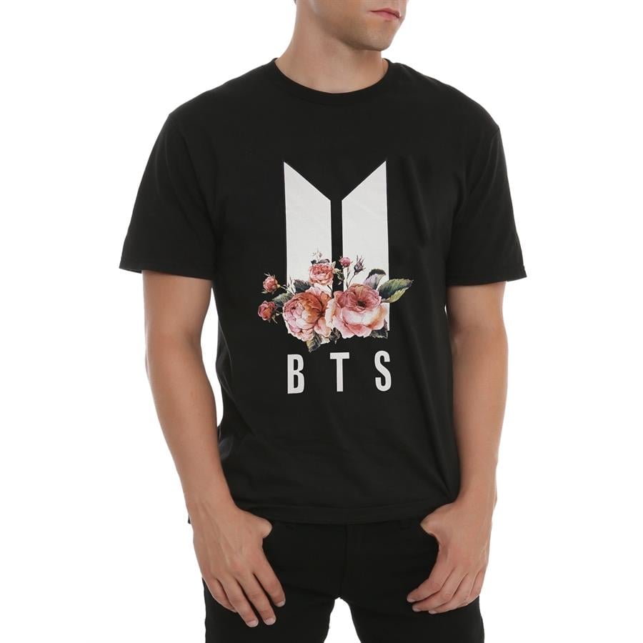 K-Pop - Bts New Logo Flower Unisex T-Shirt