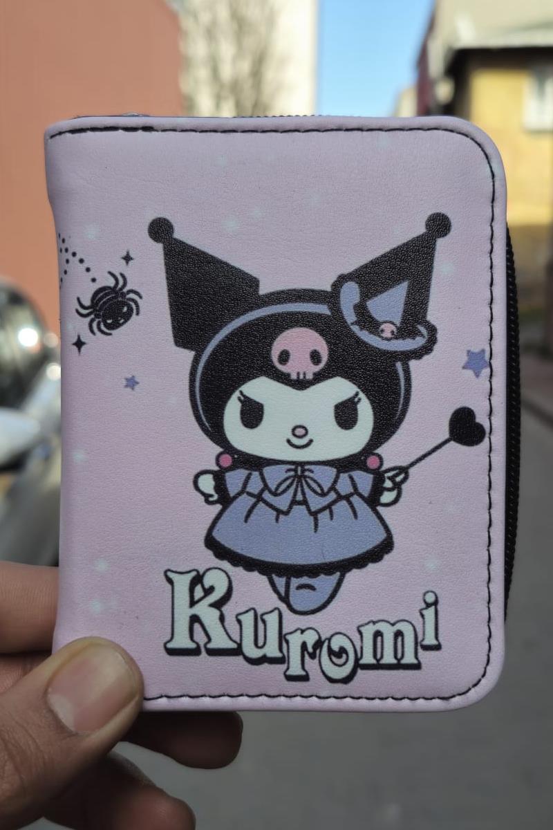 Lila Magician Kuromi Kısa Cüzdan